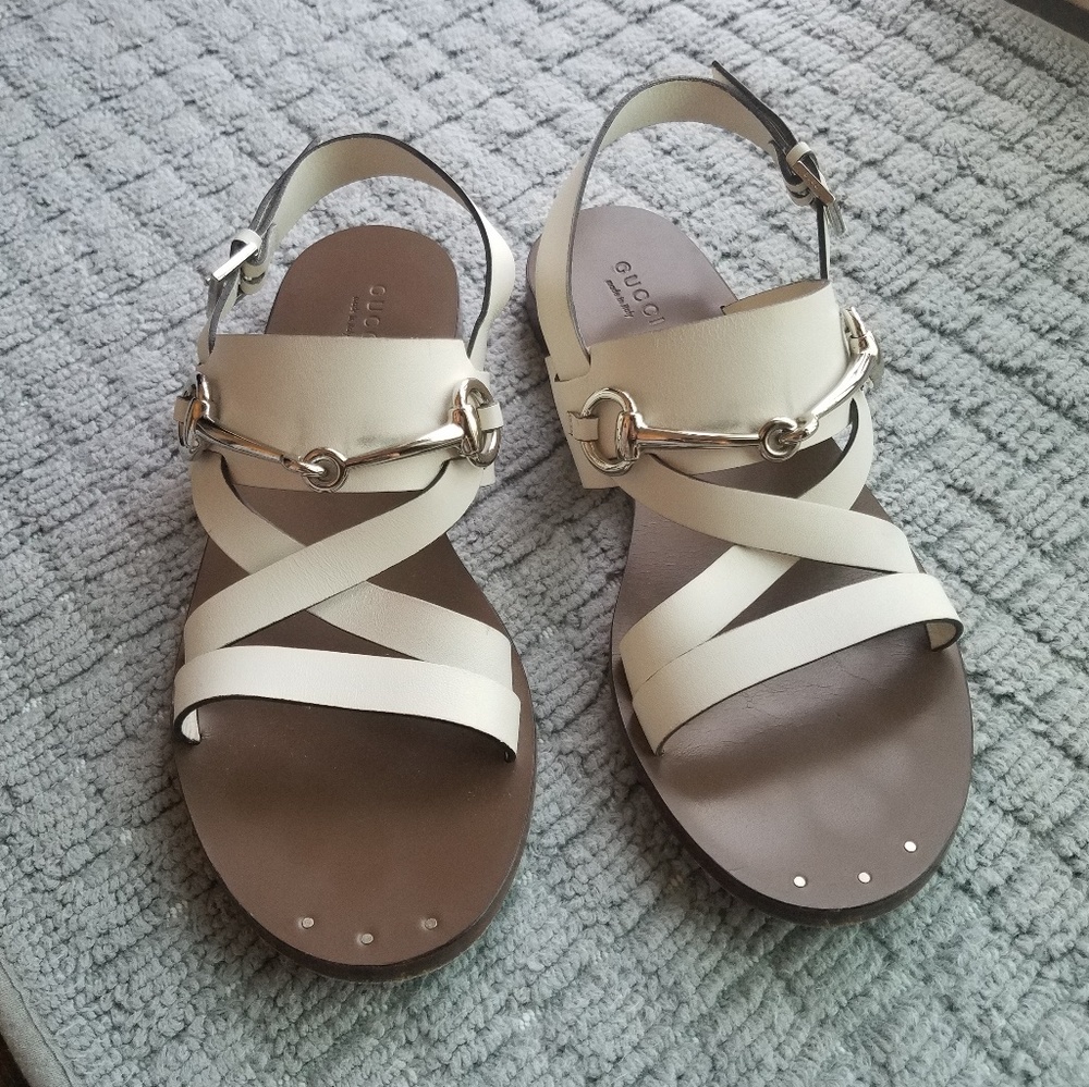 Gucci Marcy Leather Sandals
